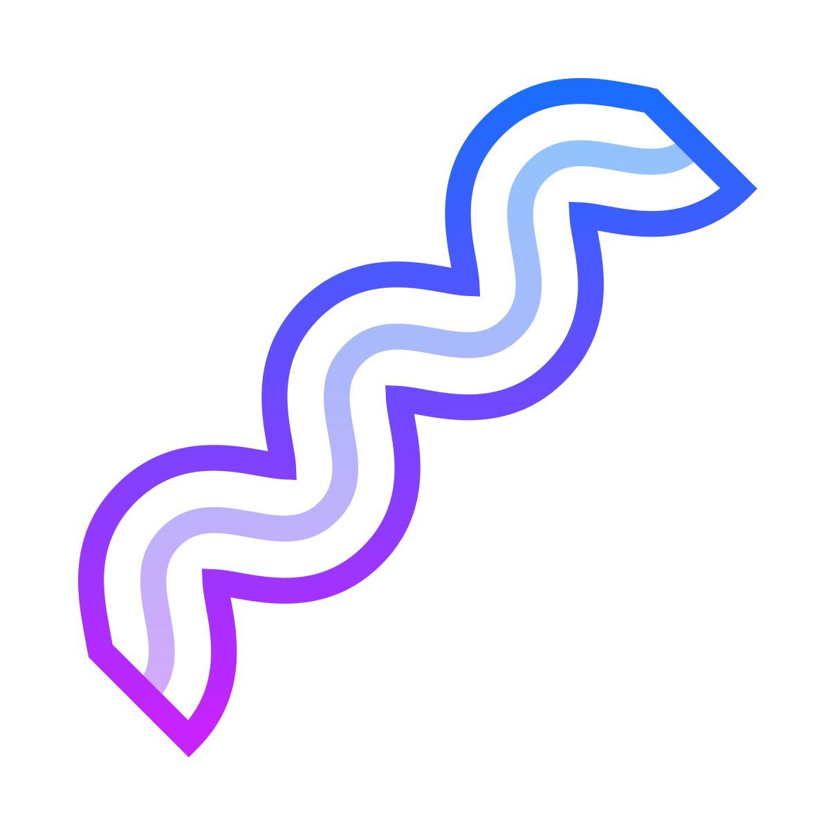 gradient style 波浪线 icon