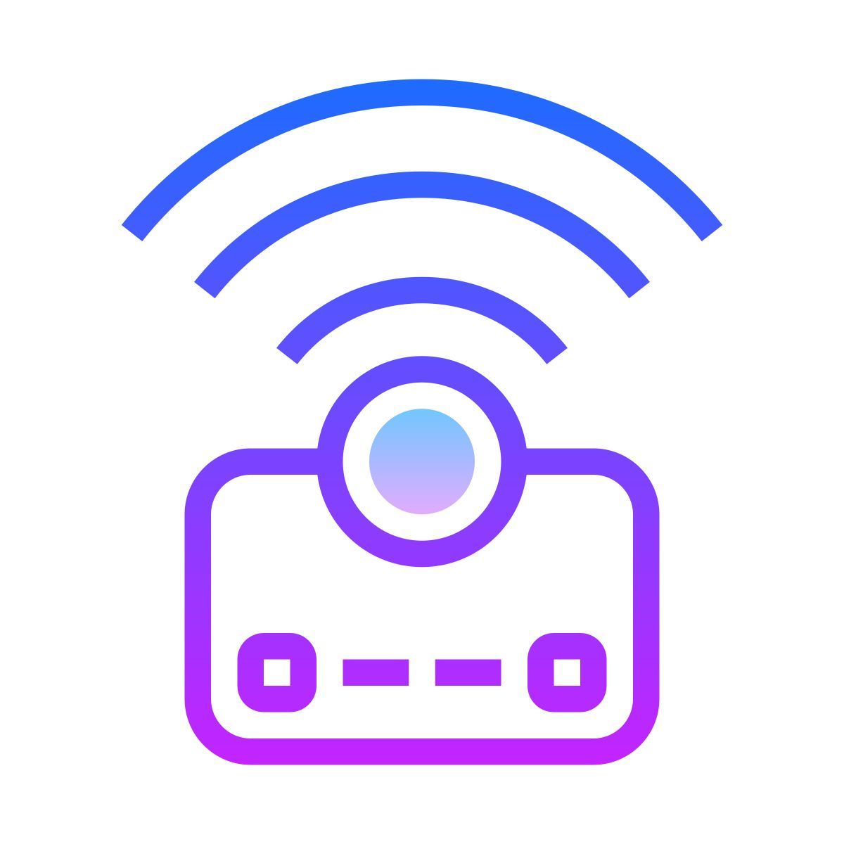 gradient style wi fi路由器 icon