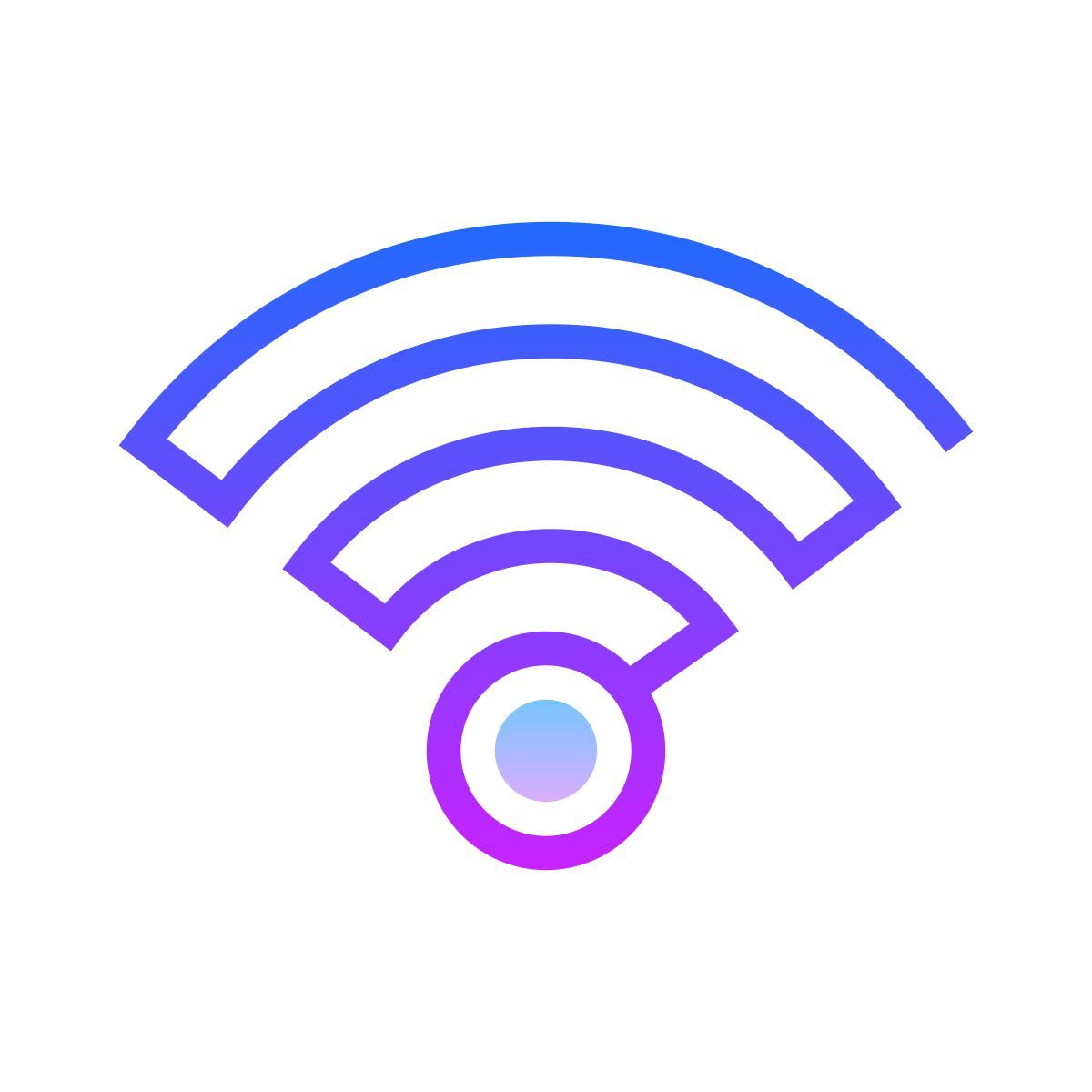 gradient style 无线上网 icon