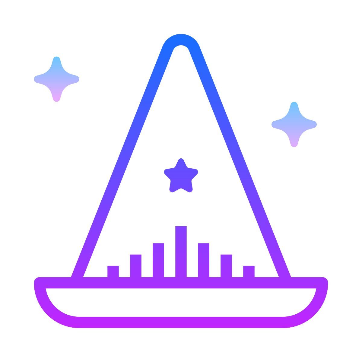 gradient style magicien icon