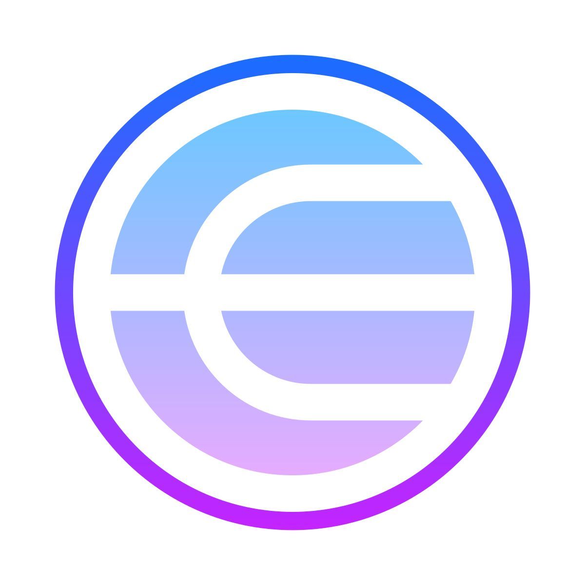 gradient style world logo icon