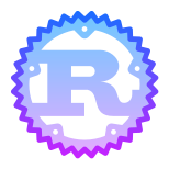 Rust Programming Language icon in Gradient Line Style