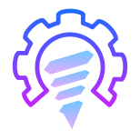 Volcanoids icon in Gradient Line Style