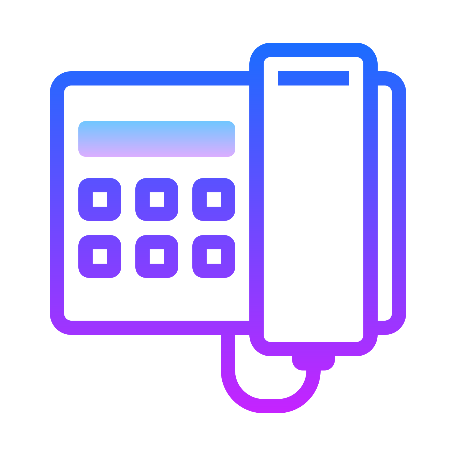 this icon looks just like a landline phone that you used to see