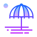 beach umbrella icon