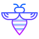 bee top-view icon