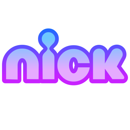 Nickelodeon icon in Gradient Line Style