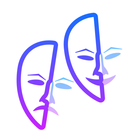 Off Book icon in Gradient Line Style