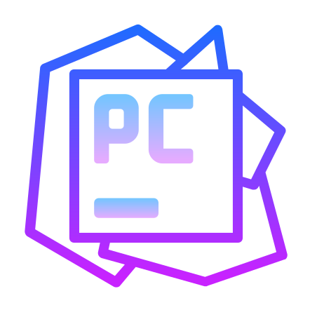 PyCharm icon in Gradient Line Style