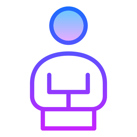 Straitjacket icon in Gradient Line Style