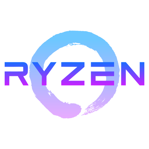 グラデーションライン スタイルでの Amd Ryzen のアイコン グラデーションライン スタイルでの Amd Ryzen のアイコン