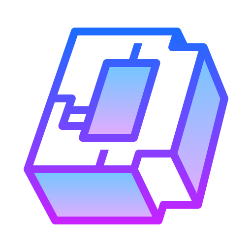 Icono De Minecraft Dungeons Estilo Gradient Line