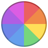 RGB Color Wheel icon in Office Style