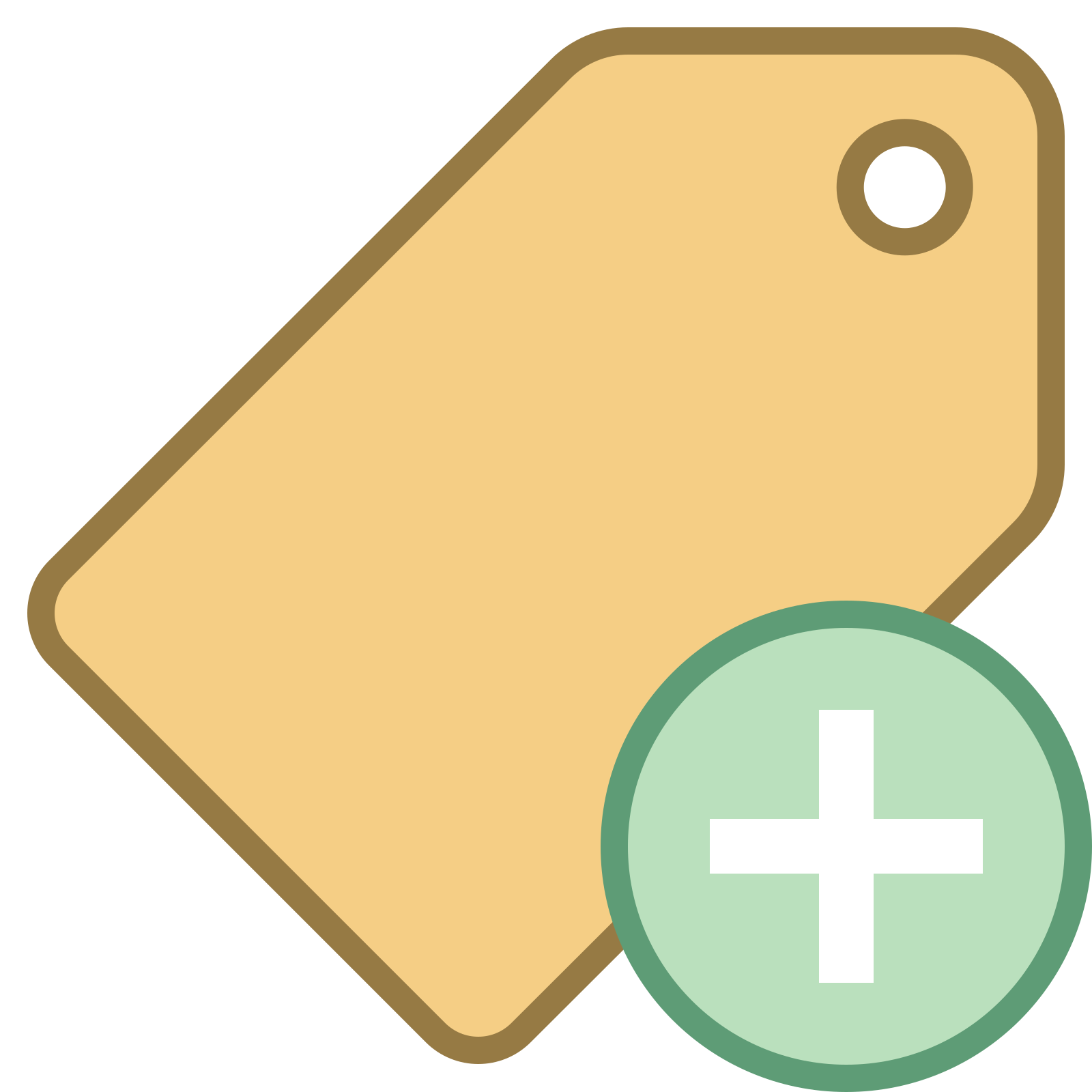 添加标签 icon. this image represents adding a tag.