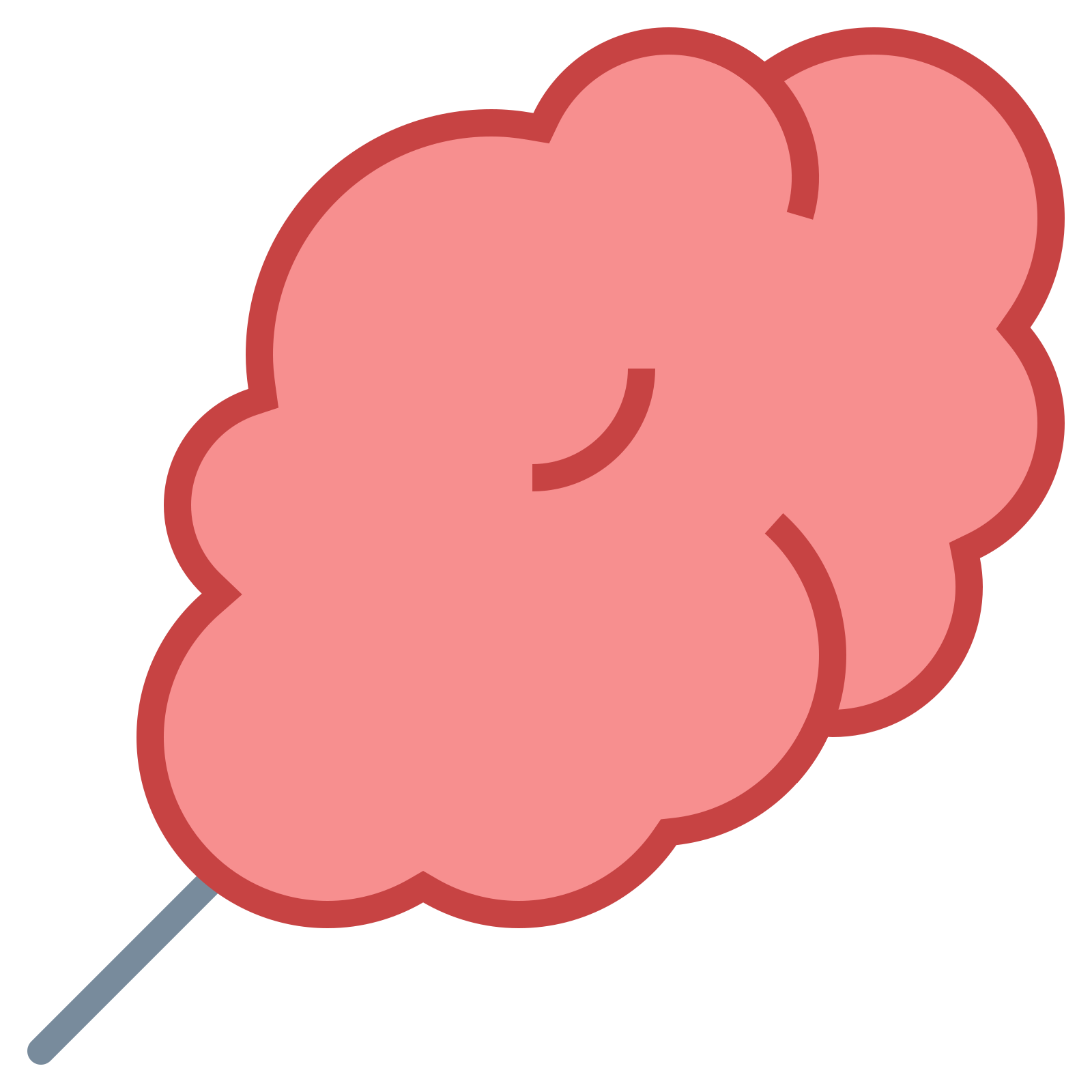 棉花糖 透明图标