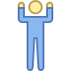 arms up icon