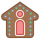 gingerbread house icon