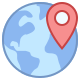 worldwide location--v2 icon