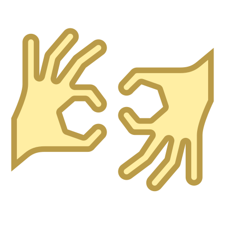 Sign Language icon in Office Style