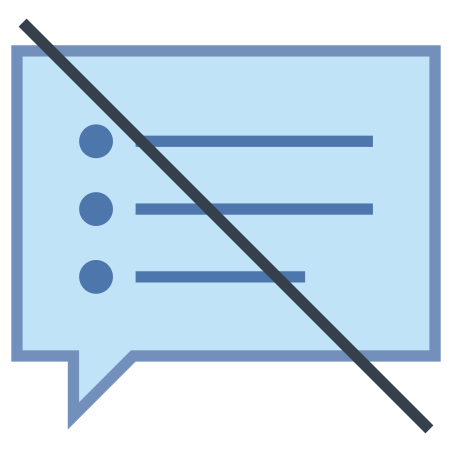 Speaker Notes off icon in Office Style