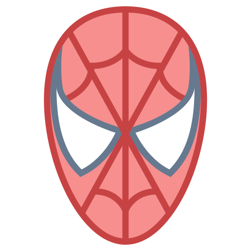 Icono de Cabeza de Spider-Man estilo Office