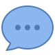 speech bubble-with-dots icon