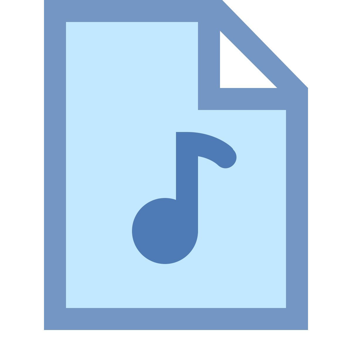 office xs style audiodatei icon