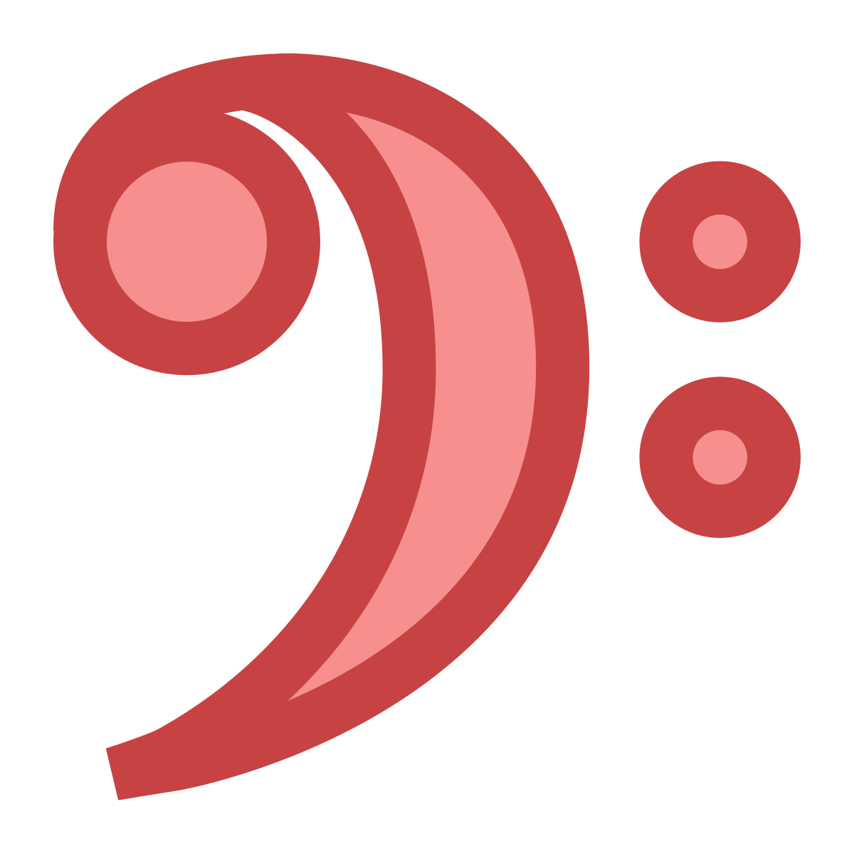 office xs style bass clef icon