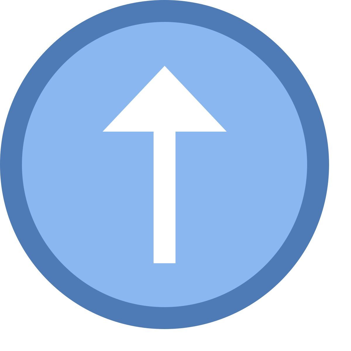 office xs style upward arrow icon