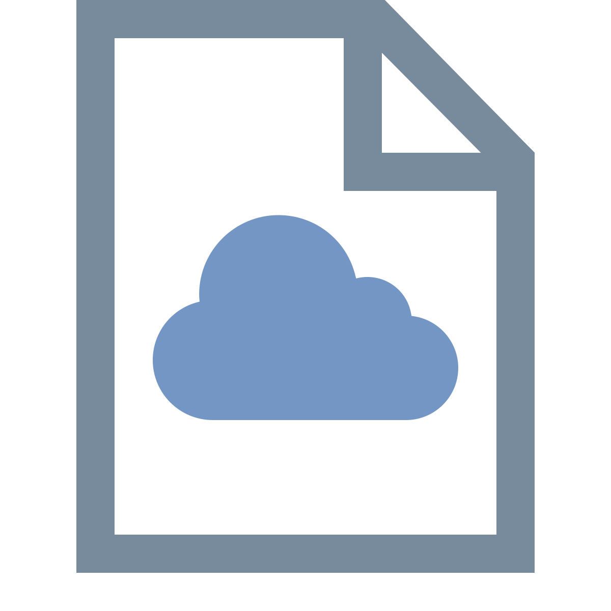 office xs style cloud file icon