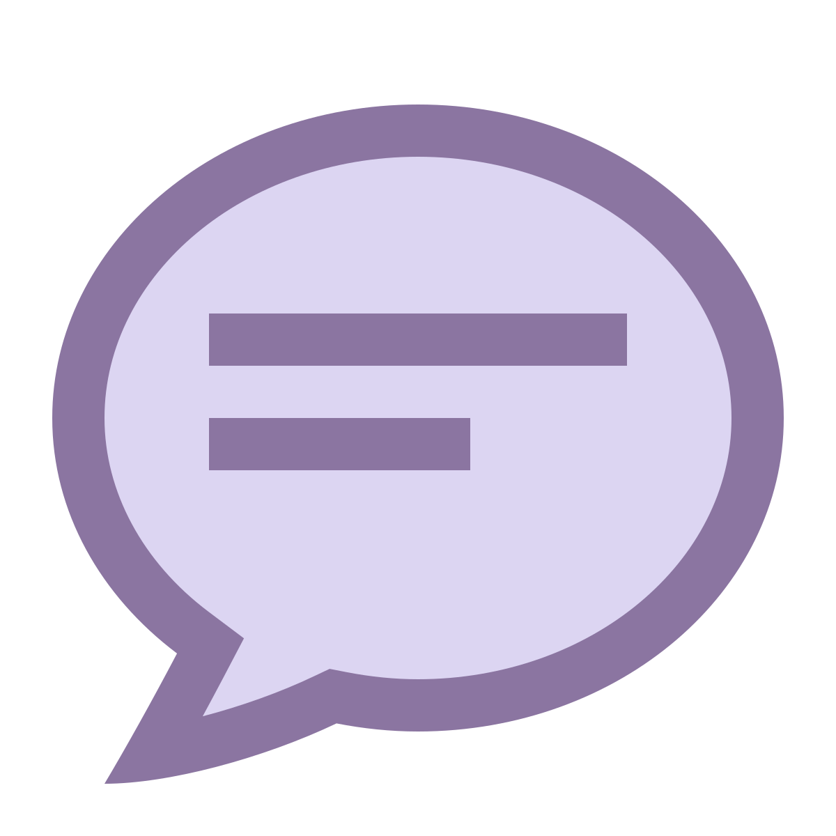 office xs style comments icon