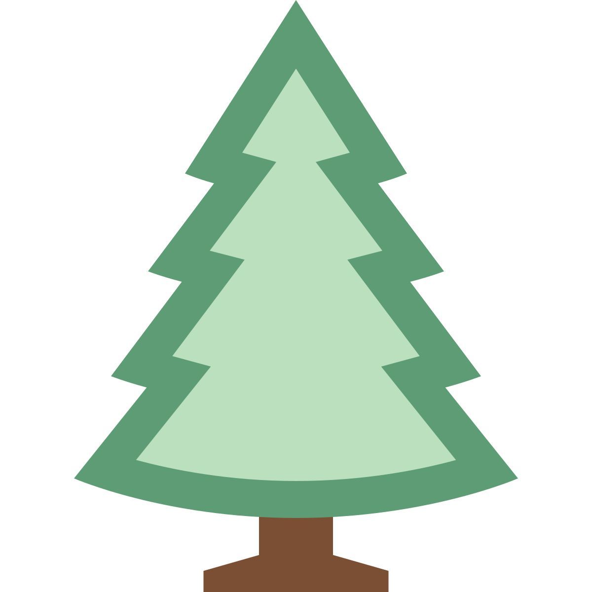 office xs style árbol conífero icon