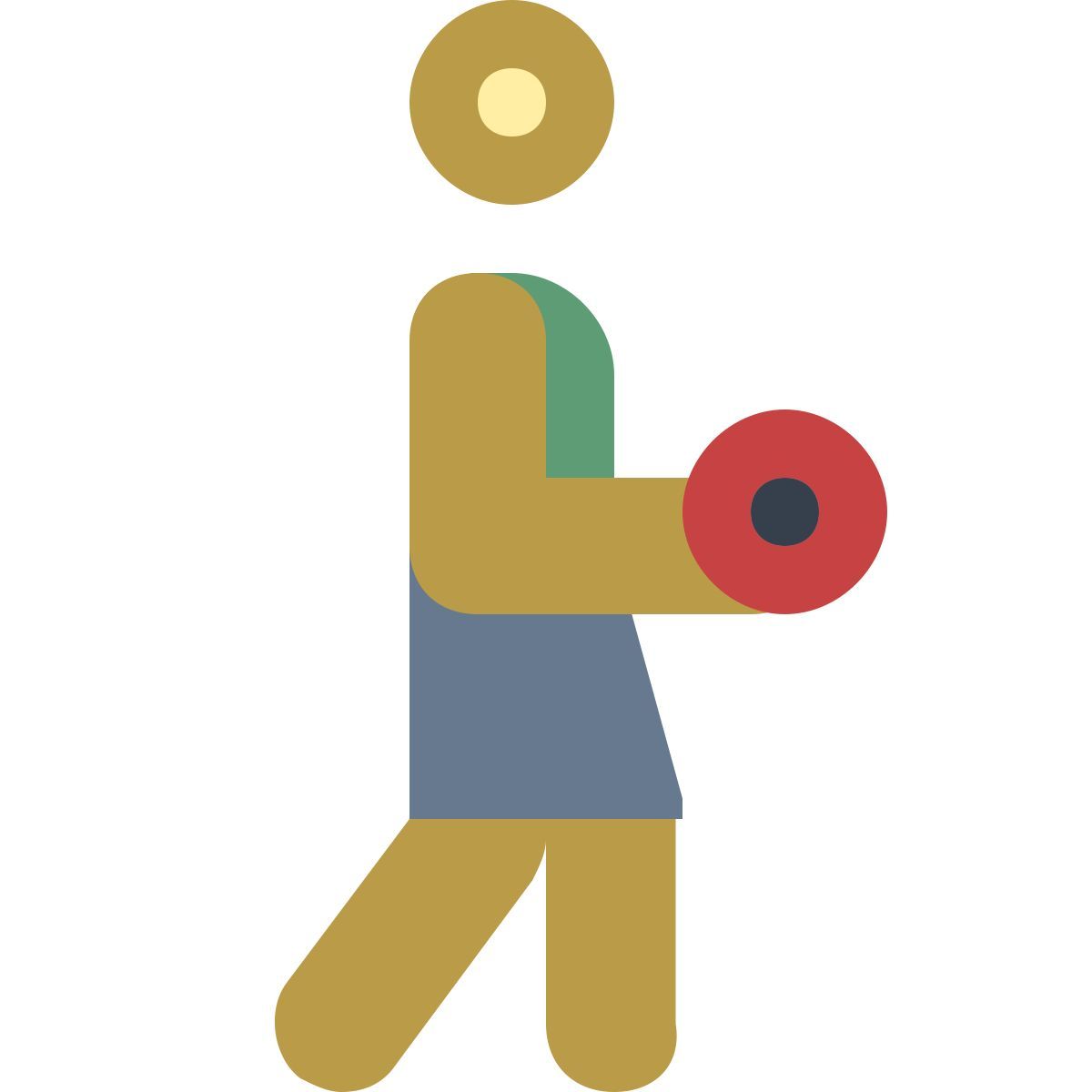 office xs style curls mit hanteln icon