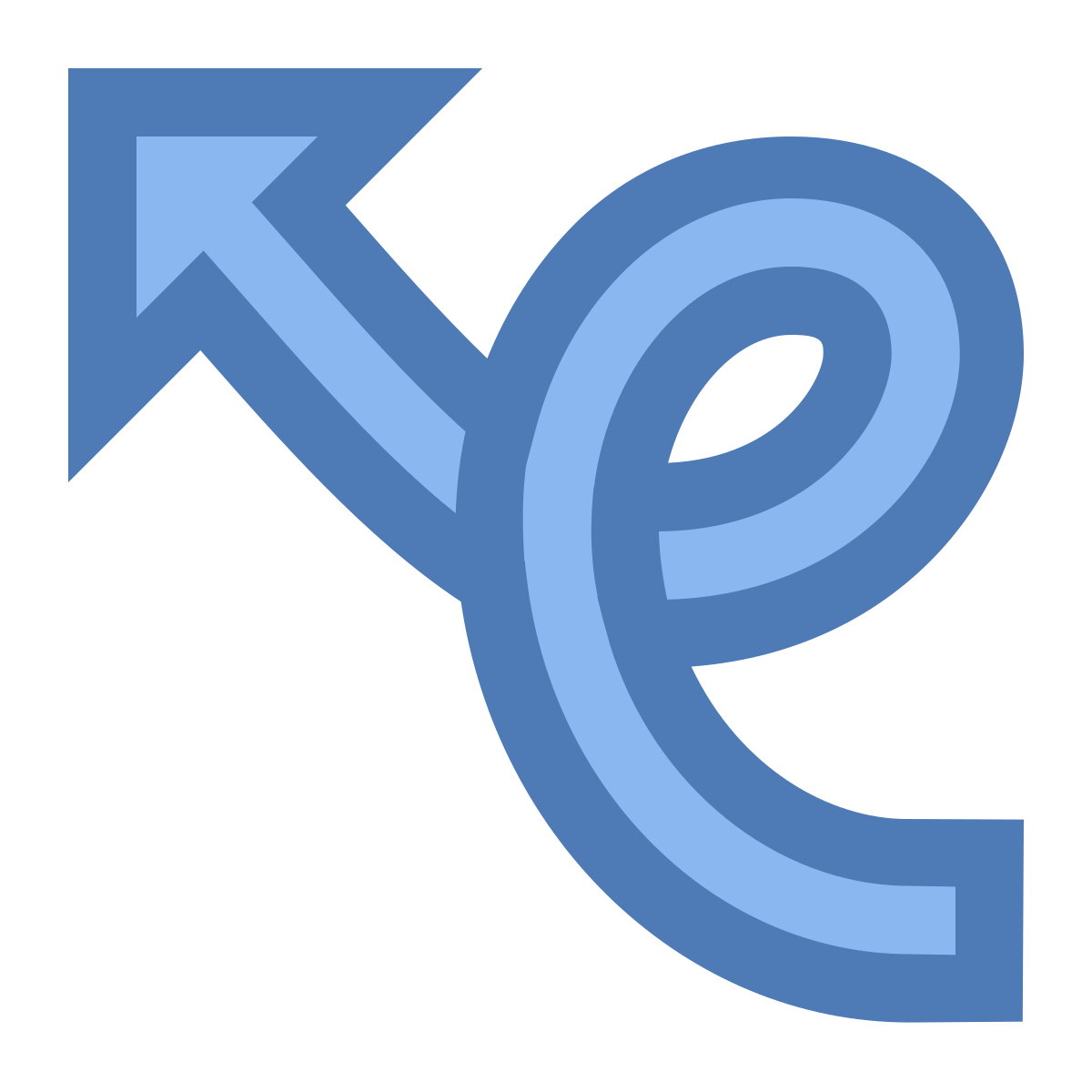 office xs style curly arrow icon