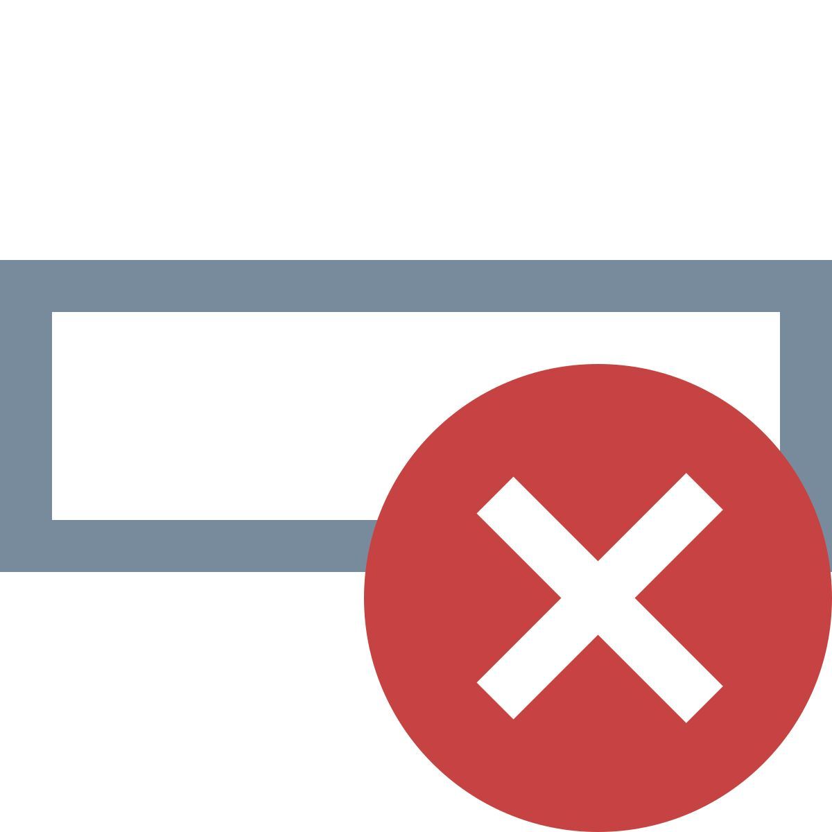 office xs style delete row icon