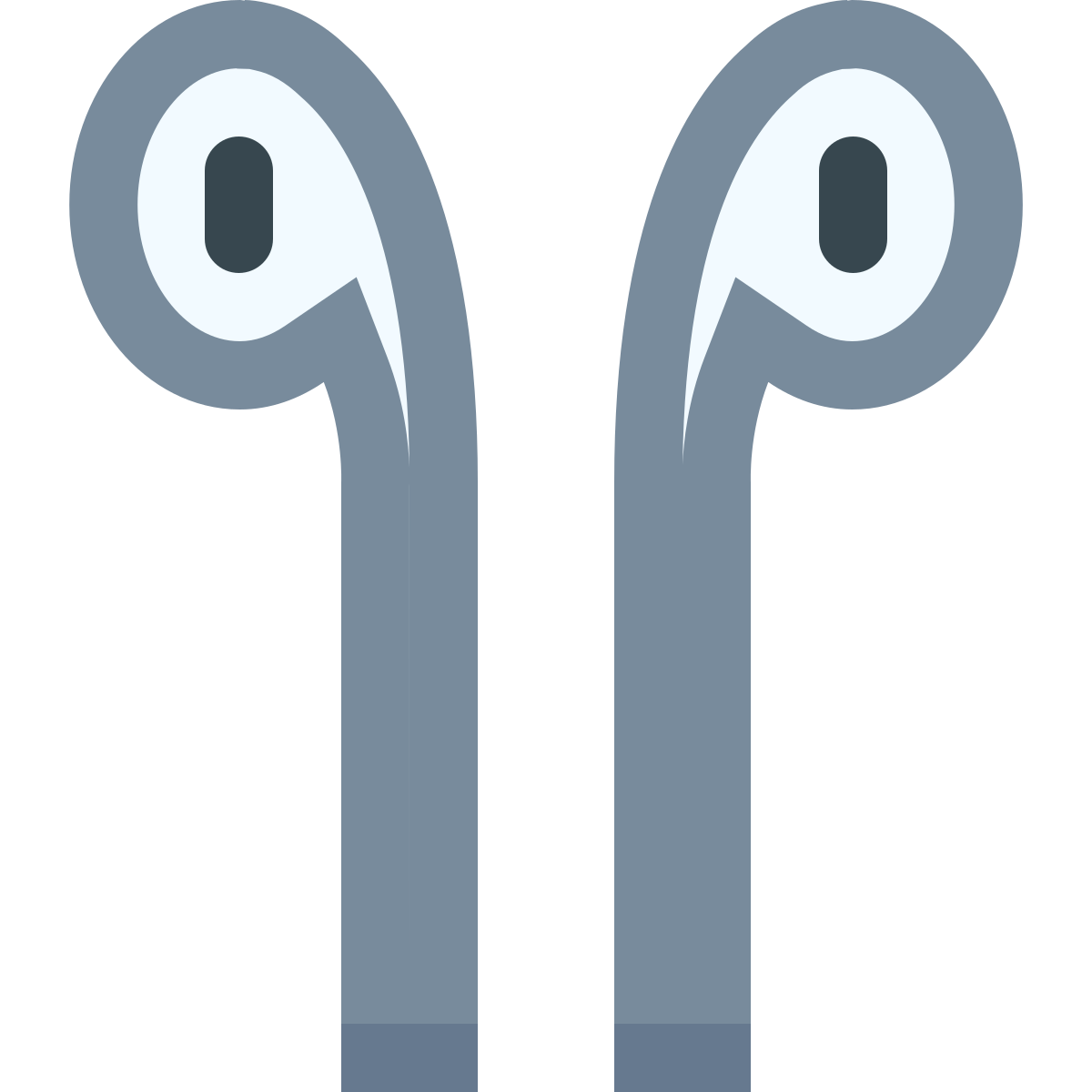 office xs style earbud headphones icon