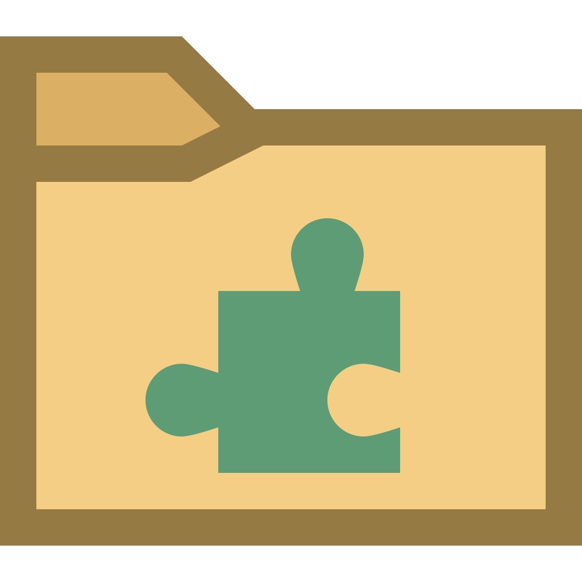 office xs style extensions folder icon
