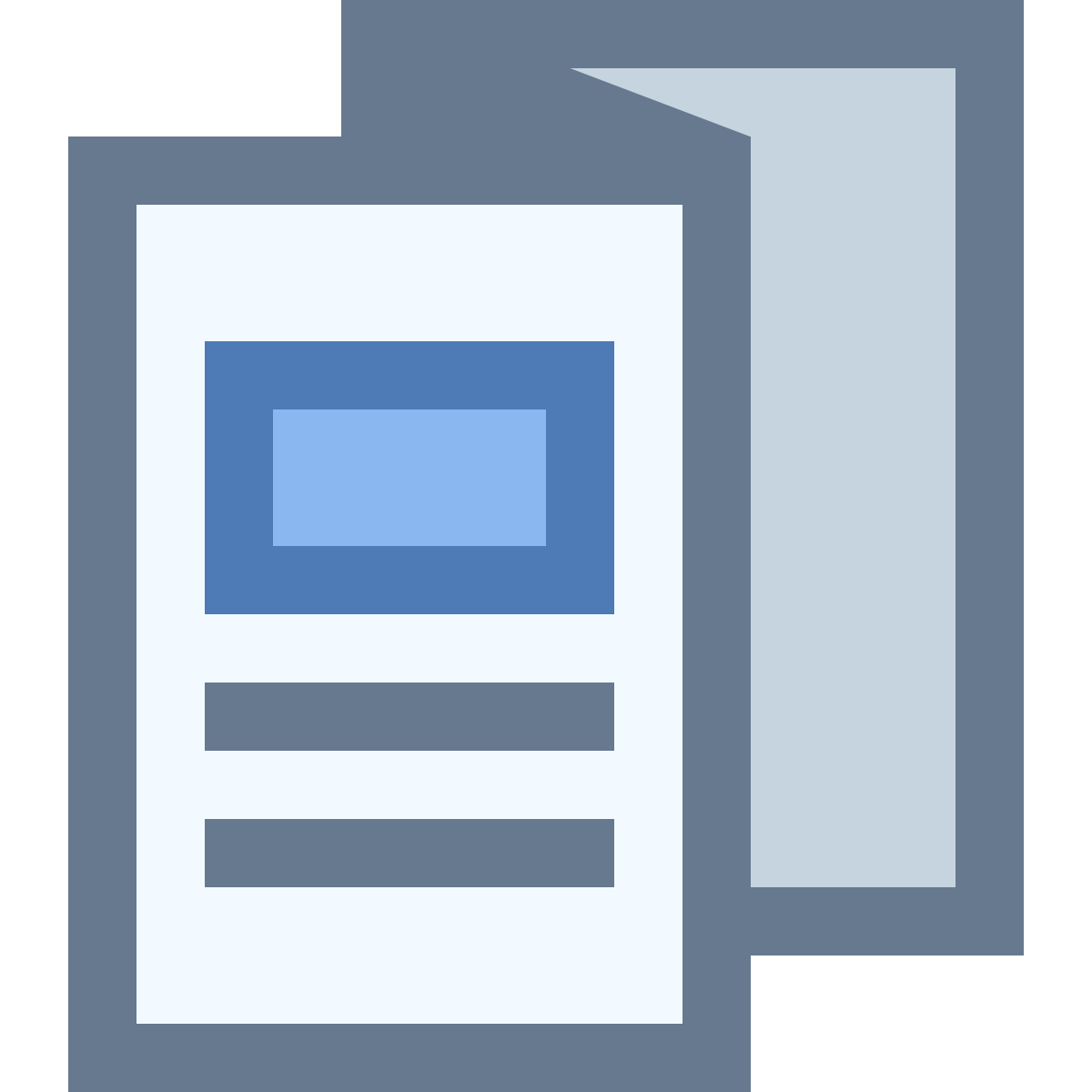 office xs style folded booklet icon