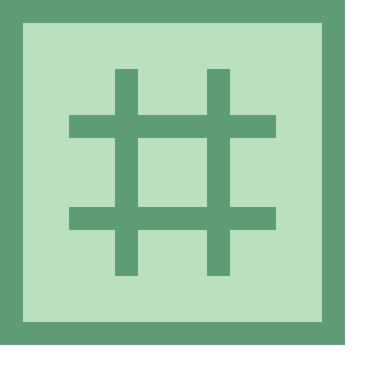 office xs style hashtag 2 icon