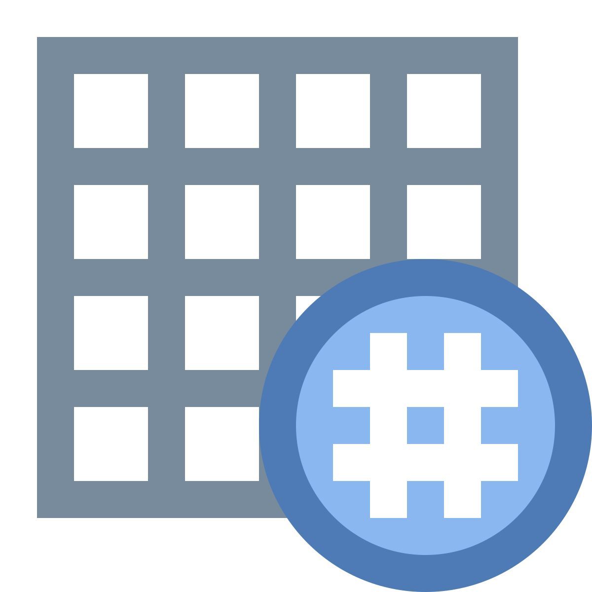 office xs style grade com hashtag icon