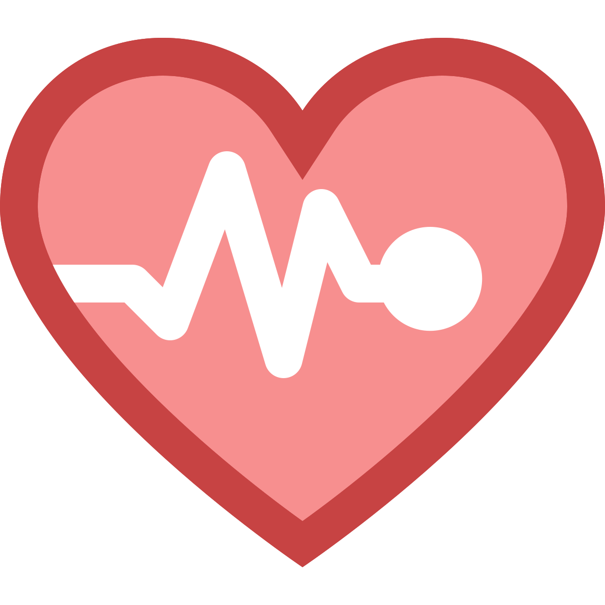 office xs style heart with pulse icon
