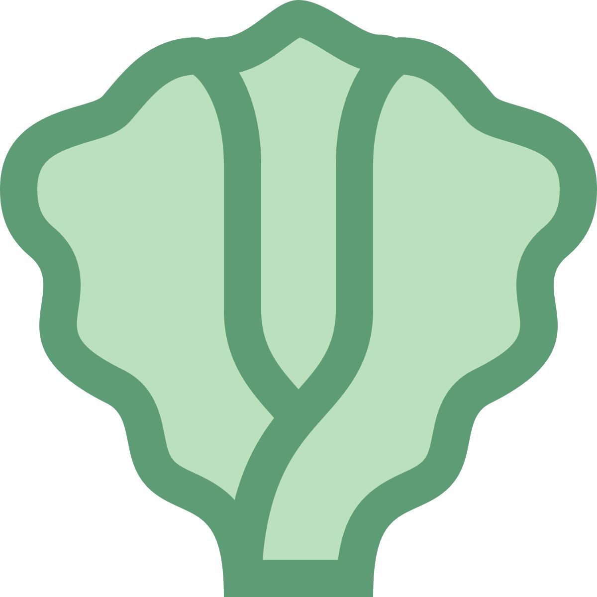 office xs style grüner salat icon