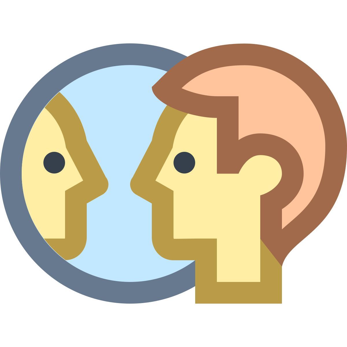 office xs style persona in uno specchio icon