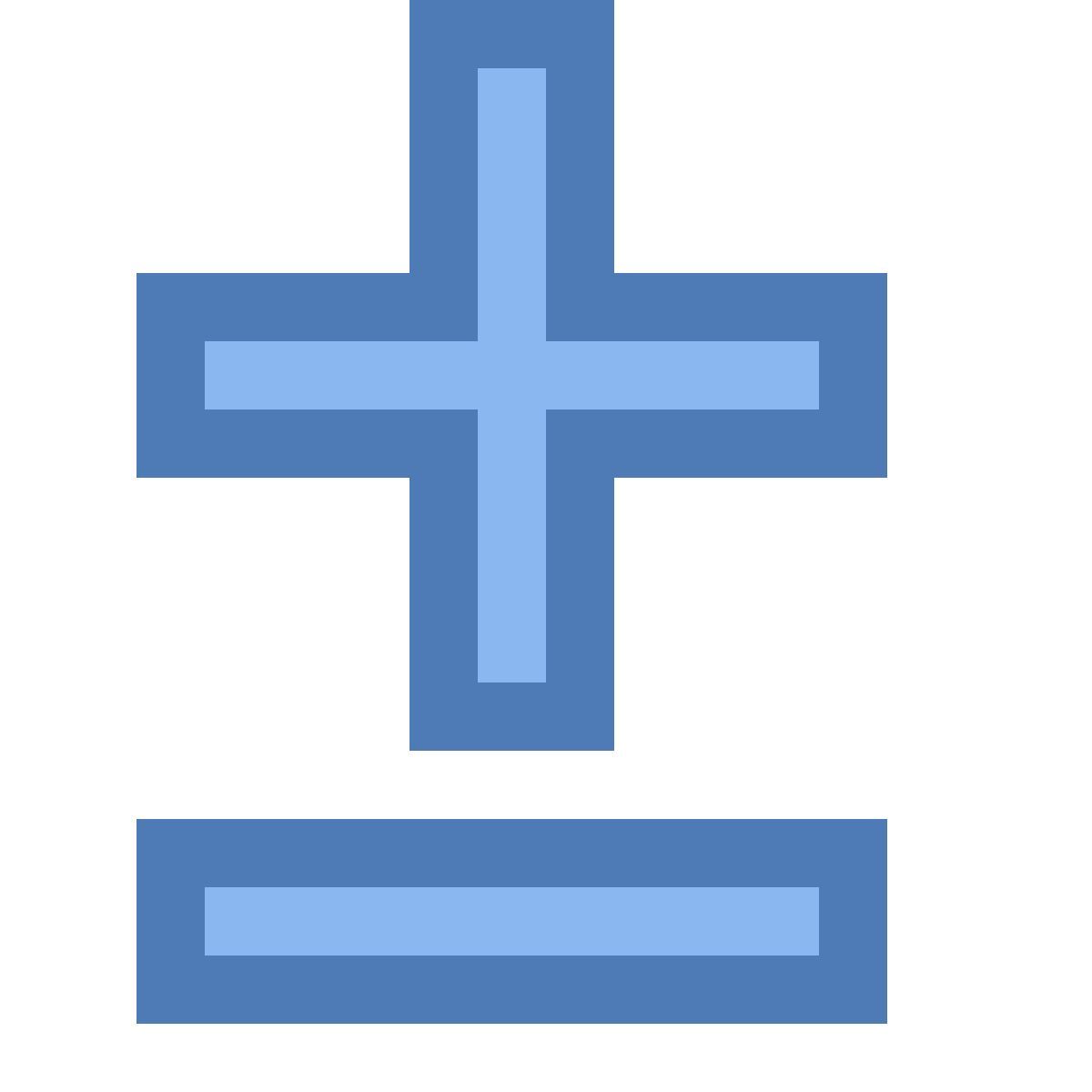 office xs style più meno icon