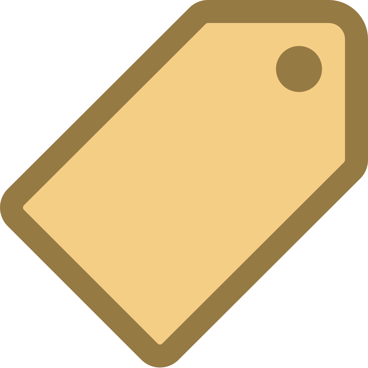 office xs style price tag icon