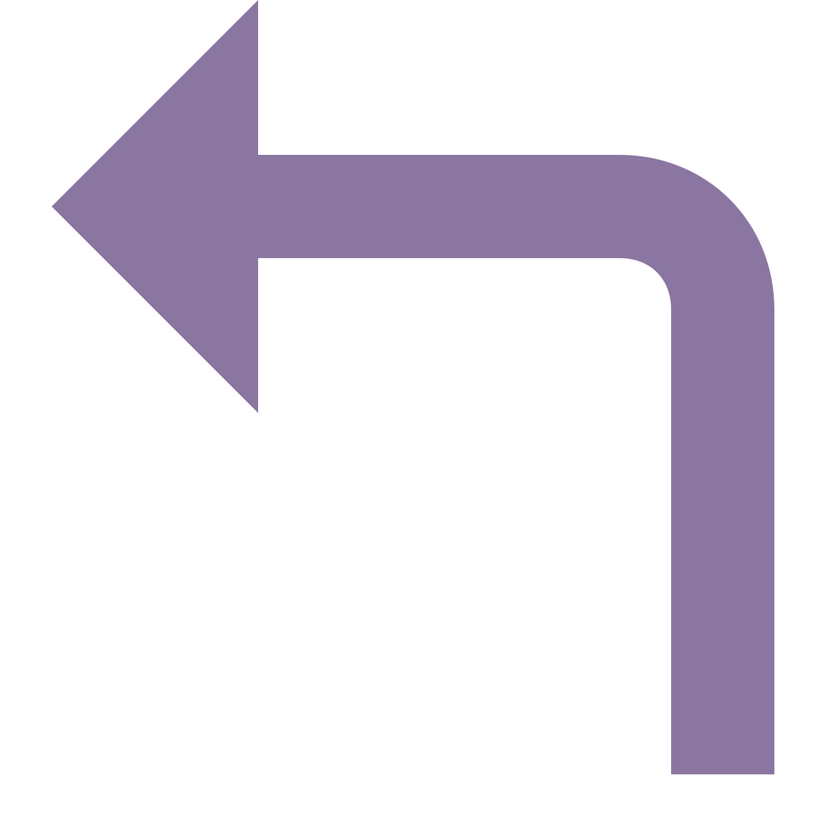 office xs style reply arrow icon