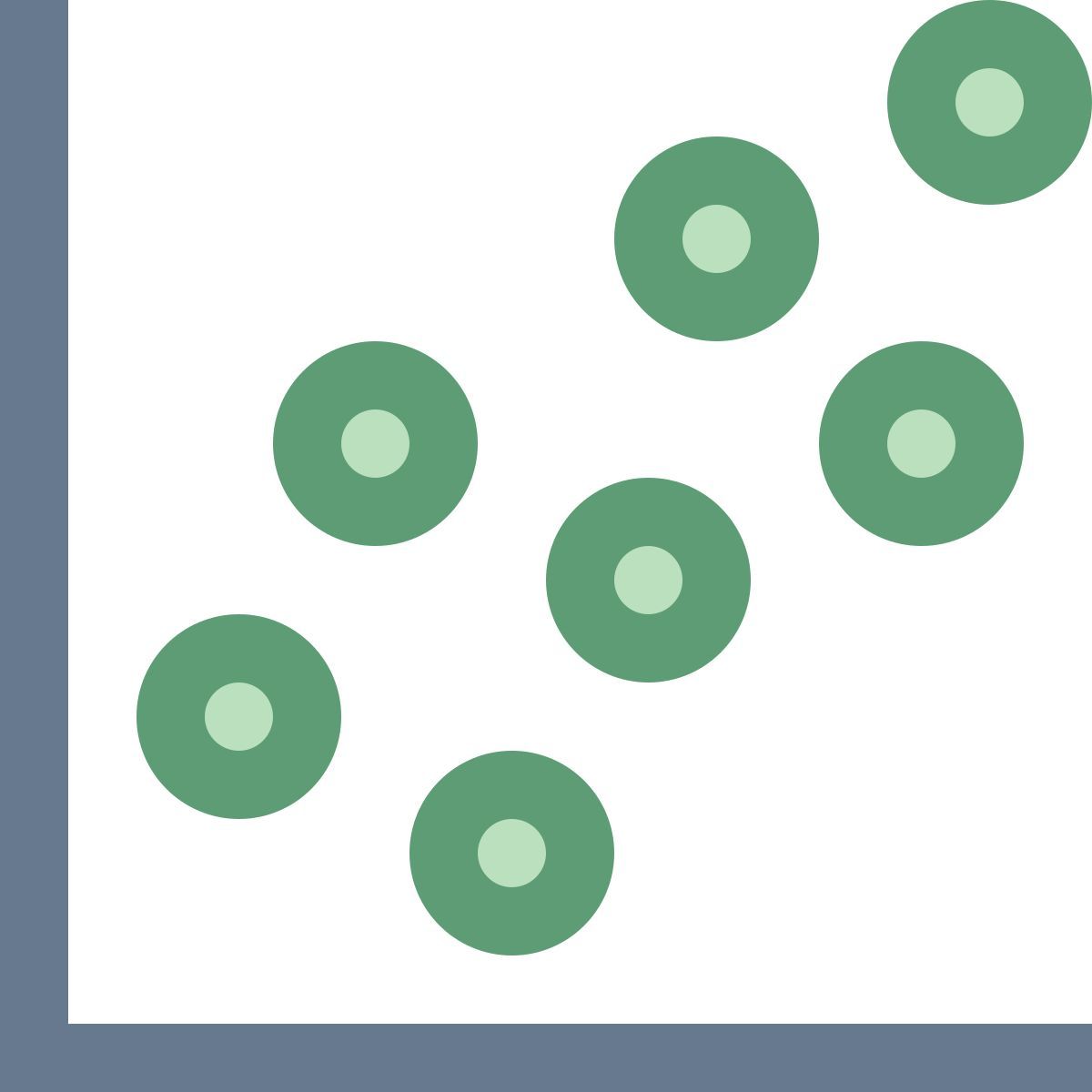 office xs style scatter plot icon