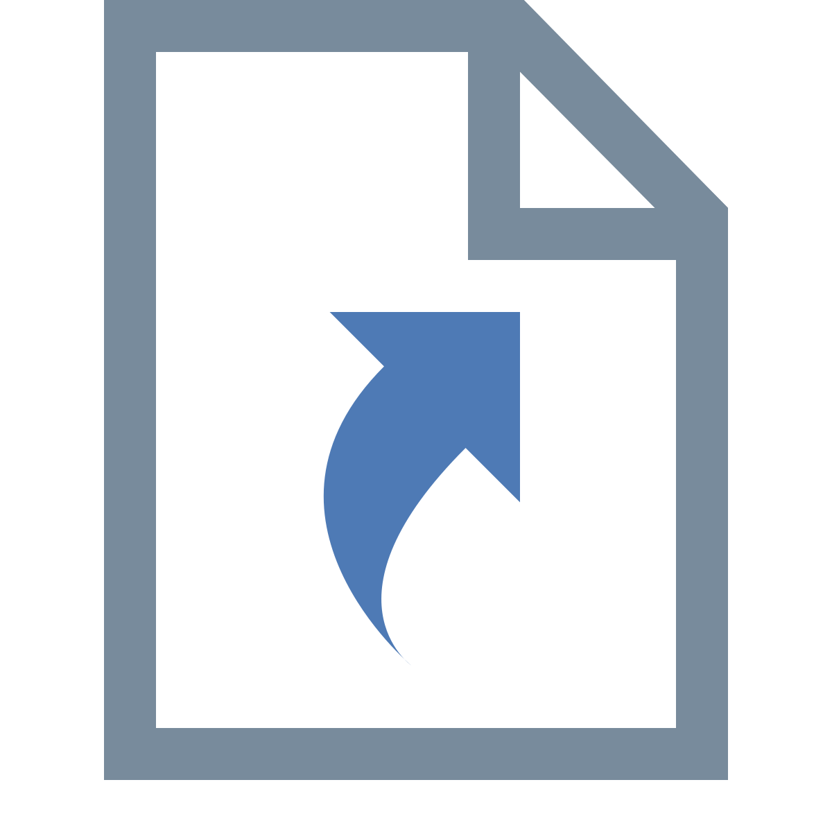 office xs style symlink file icon