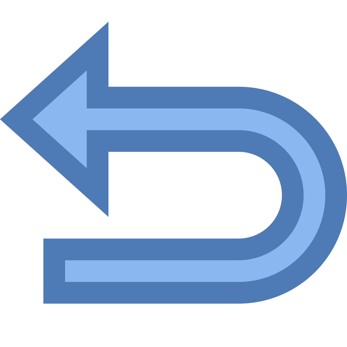 office xs style u turn to left icon