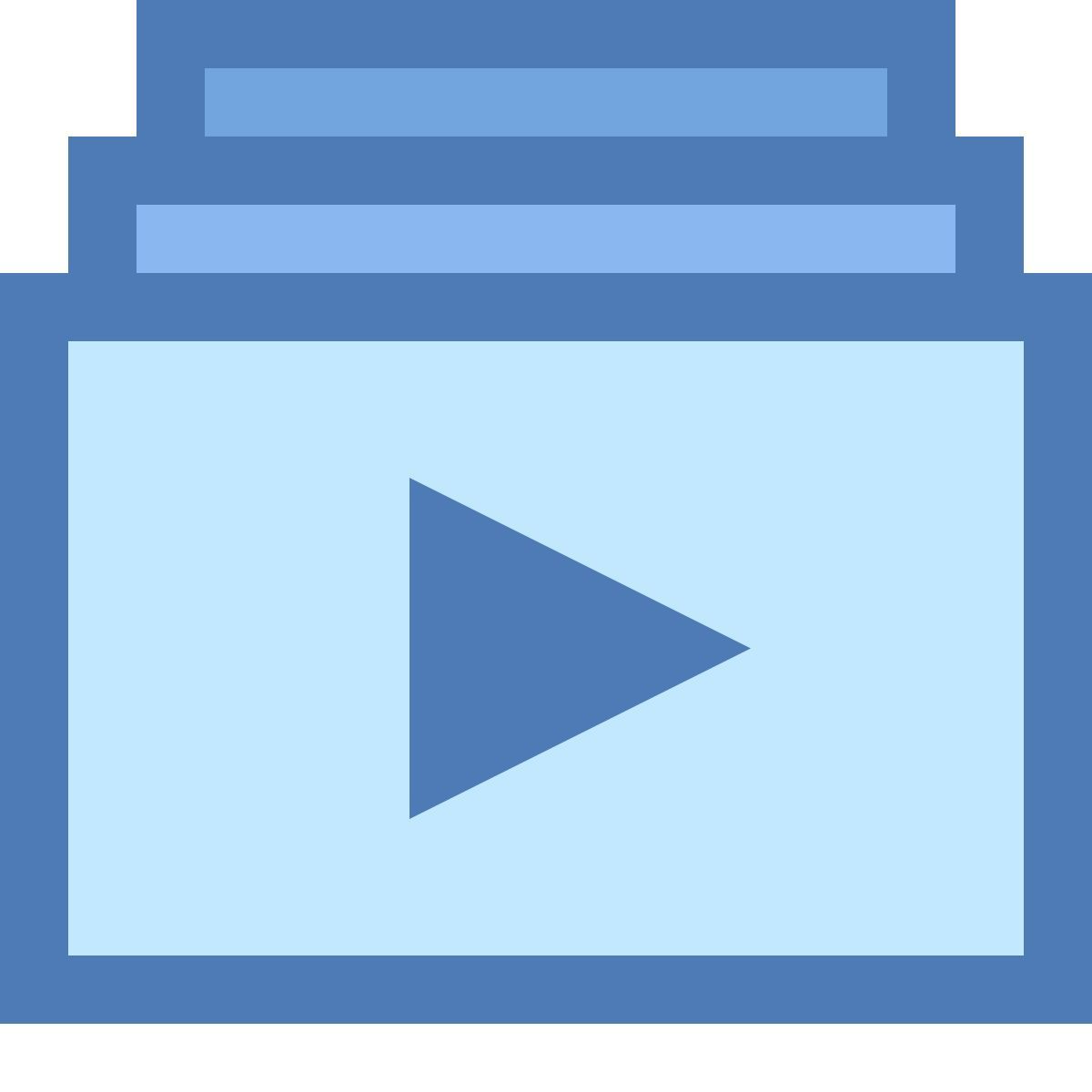 office xs style liste de lecture vidéo icon